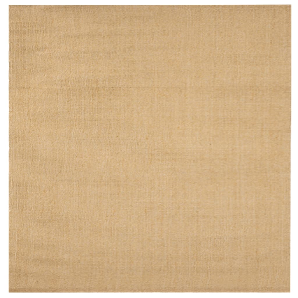 Alfombra de sisal natural 100x100 cm