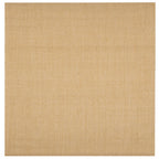 Alfombra de sisal natural 100x100 cm