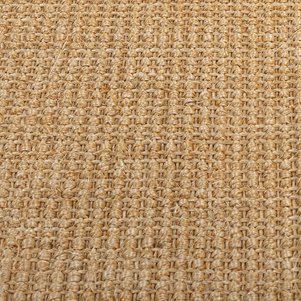 Alfombra de sisal natural 100x100 cm