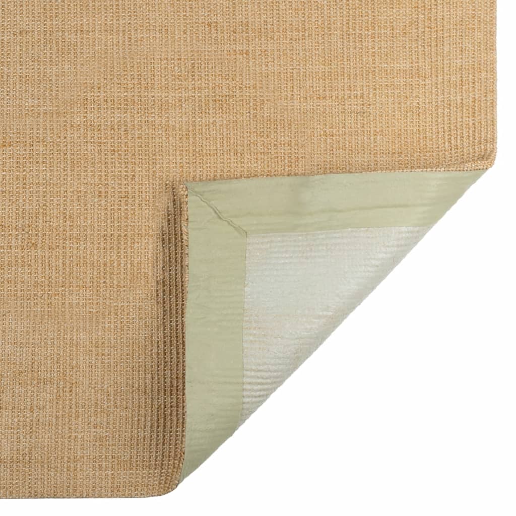 Alfombra de sisal natural 100x100 cm
