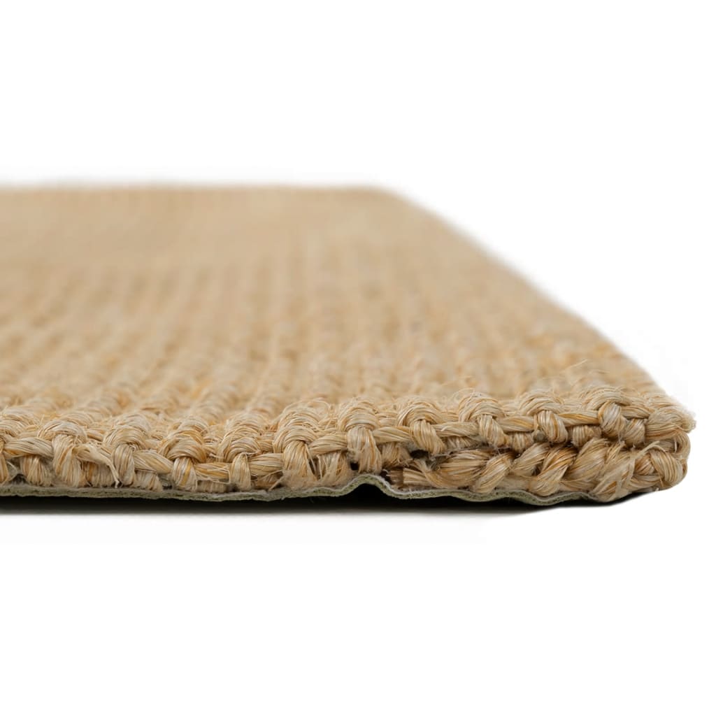 Alfombra de sisal natural 100x100 cm