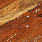 Mesa de centro de madera maciza reciclada Ø68 cm