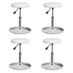 Sillas de comedor 2 unidades cuero sintético blanco