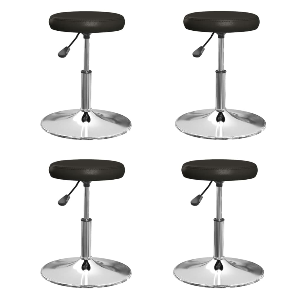 Sillas de comedor 2 unidades cuero sintético blanco