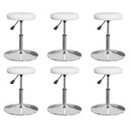 Sillas de comedor 2 unidades cuero sintético blanco