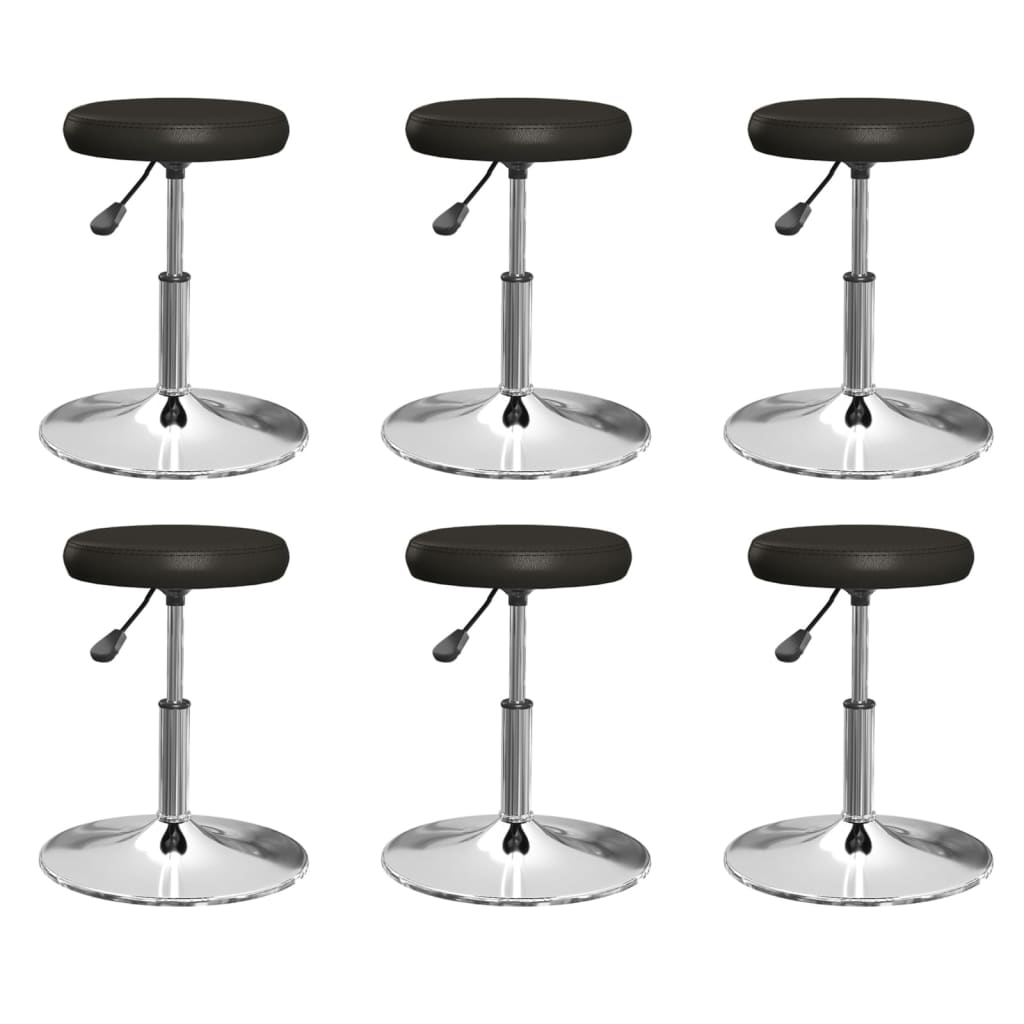 Sillas de comedor 2 unidades cuero sintético blanco