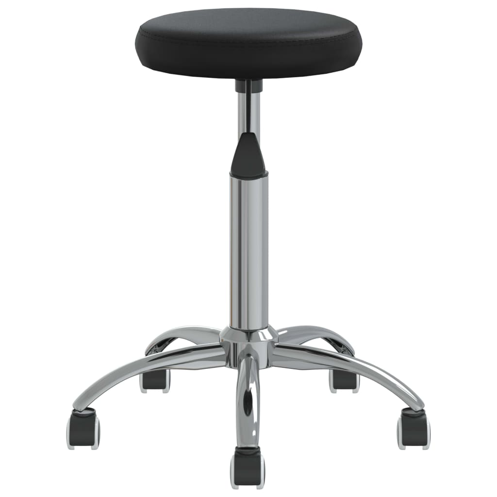 Silla de comedor cuero sintético negra