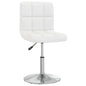 Black faux leather dining chair