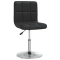 Silla de comedor cuero sintético negra