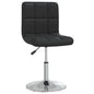 Black faux leather dining chair
