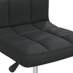 Silla de comedor cuero sintético negra