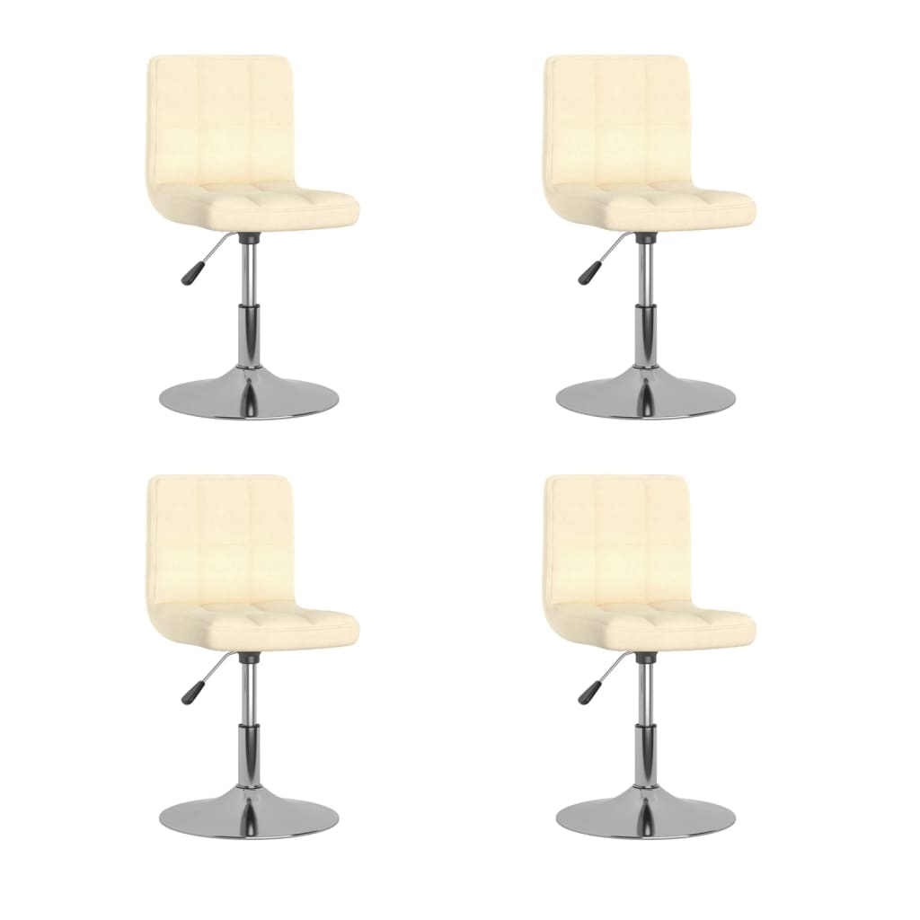 Sillas de comedor giratorias 2 unidades tela amarillo