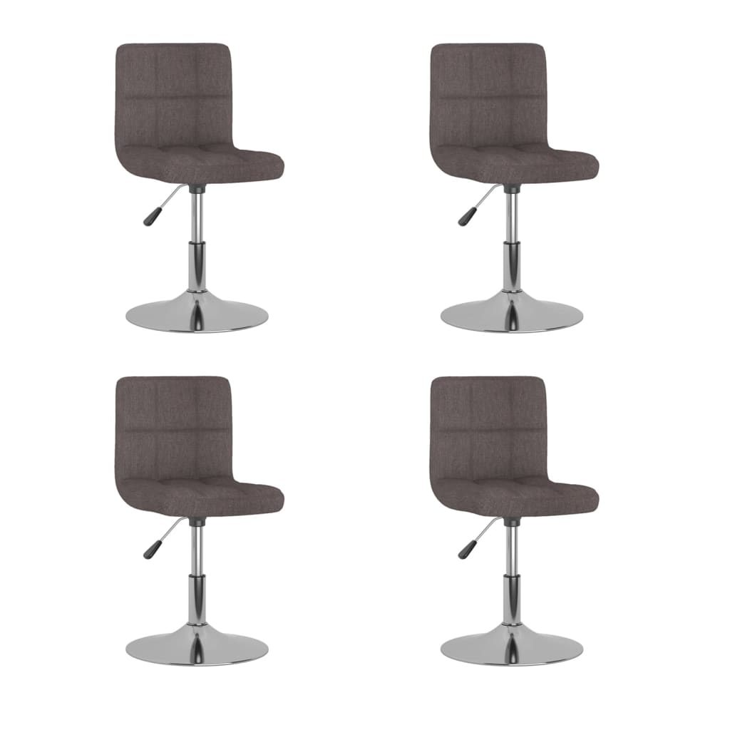 Sillas de comedor giratorias 2 unidades tela amarillo
