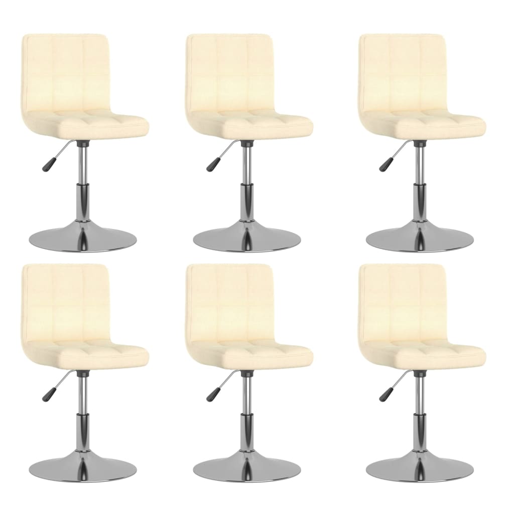 Sillas de comedor giratorias 2 unidades tela amarillo