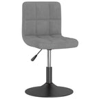 Sillas de comedor giratorias 4 uds de terciopelo gris claro
