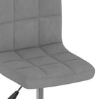 Sillas de comedor giratorias 4 uds de terciopelo gris claro