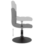 Sillas de comedor giratorias 4 uds de terciopelo gris claro