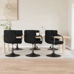 Sillas de comedor giratorias 2 uds de terciopelo gris claro