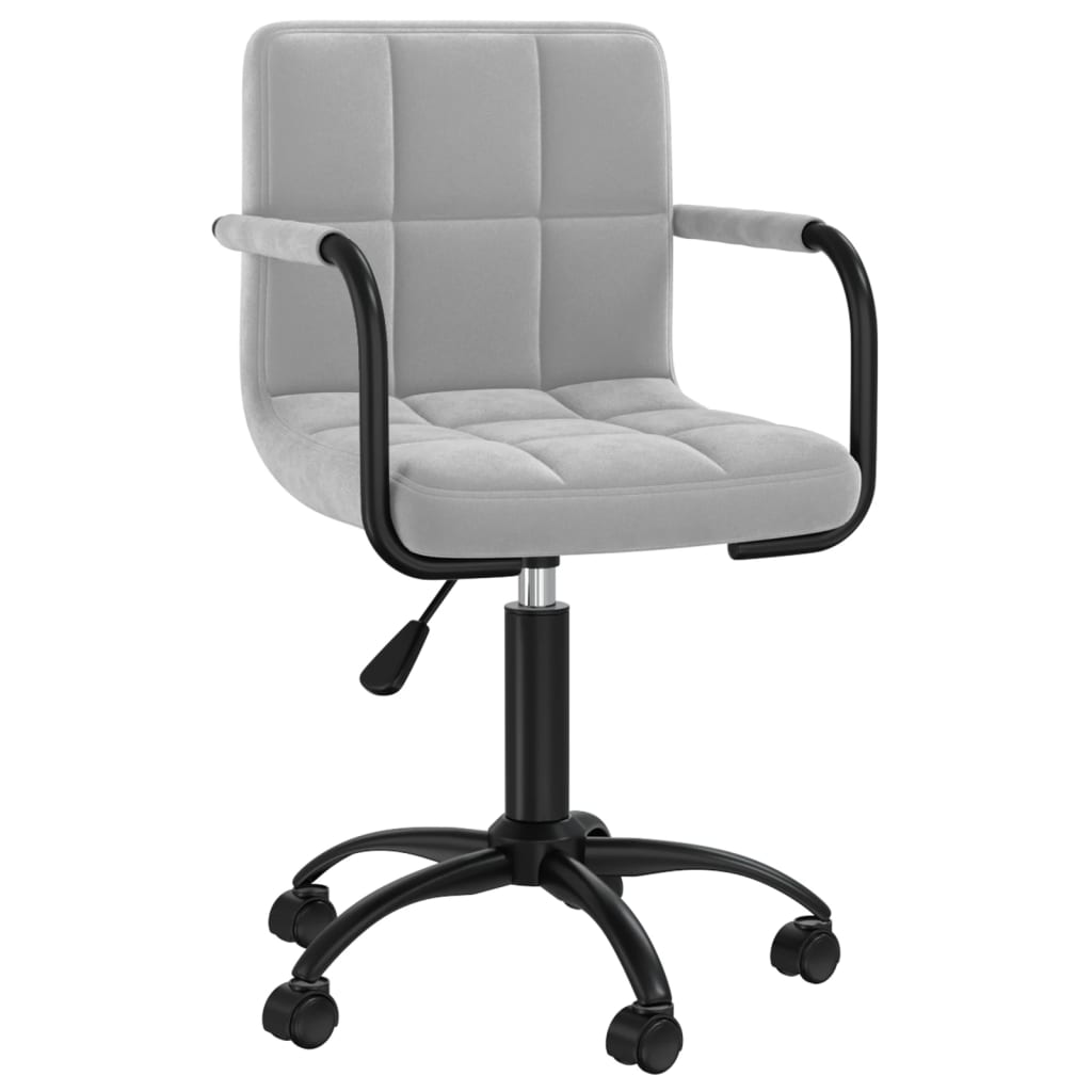 Silla de comedor giratoria cuero sintético blanco