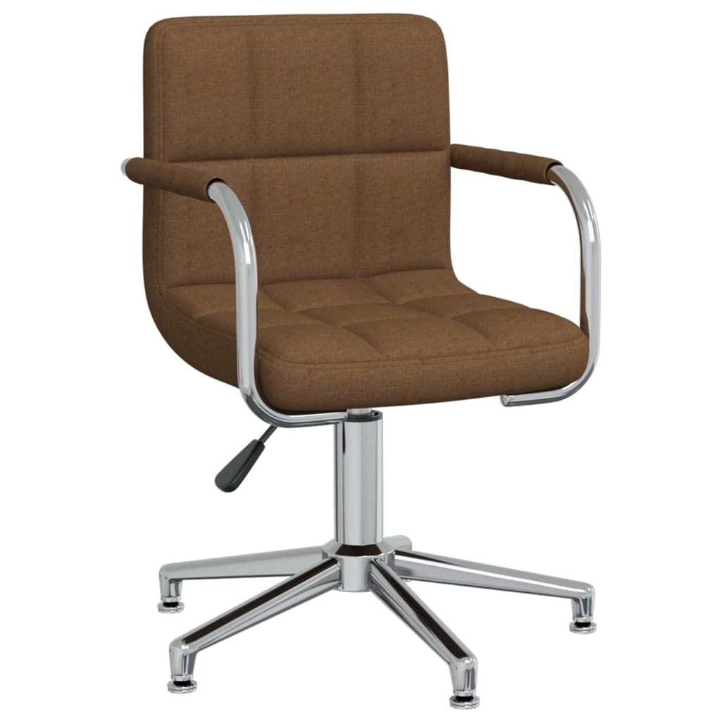Silla de comedor giratoria cuero sintético blanco