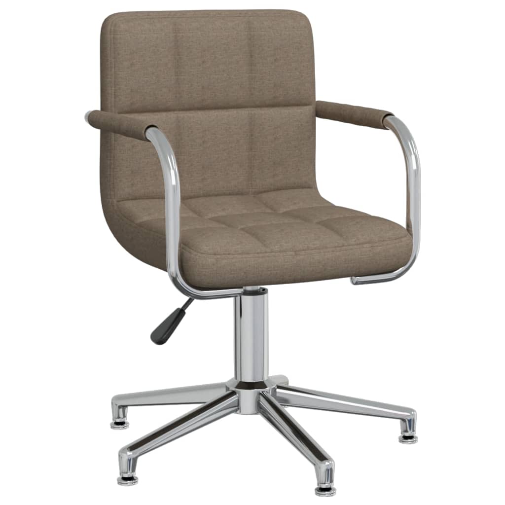 Silla de comedor giratoria cuero sintético blanco