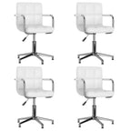 Sillas de comedor giratorias 4 uds de terciopelo gris claro