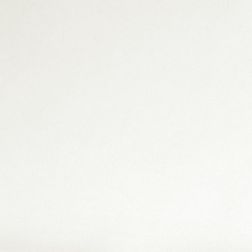 Silla de oficina de cuero sintético blanco