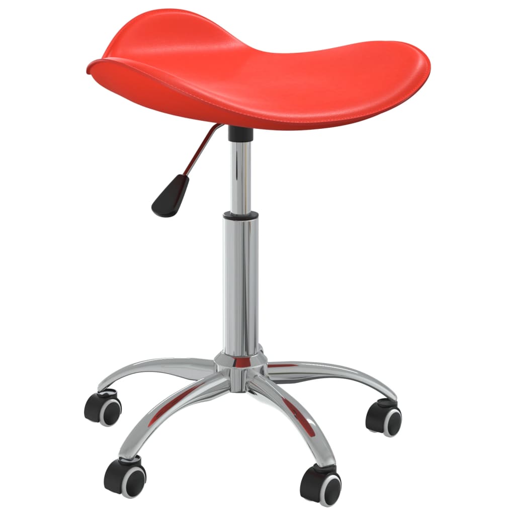 Silla de oficina de cuero sintético blanco