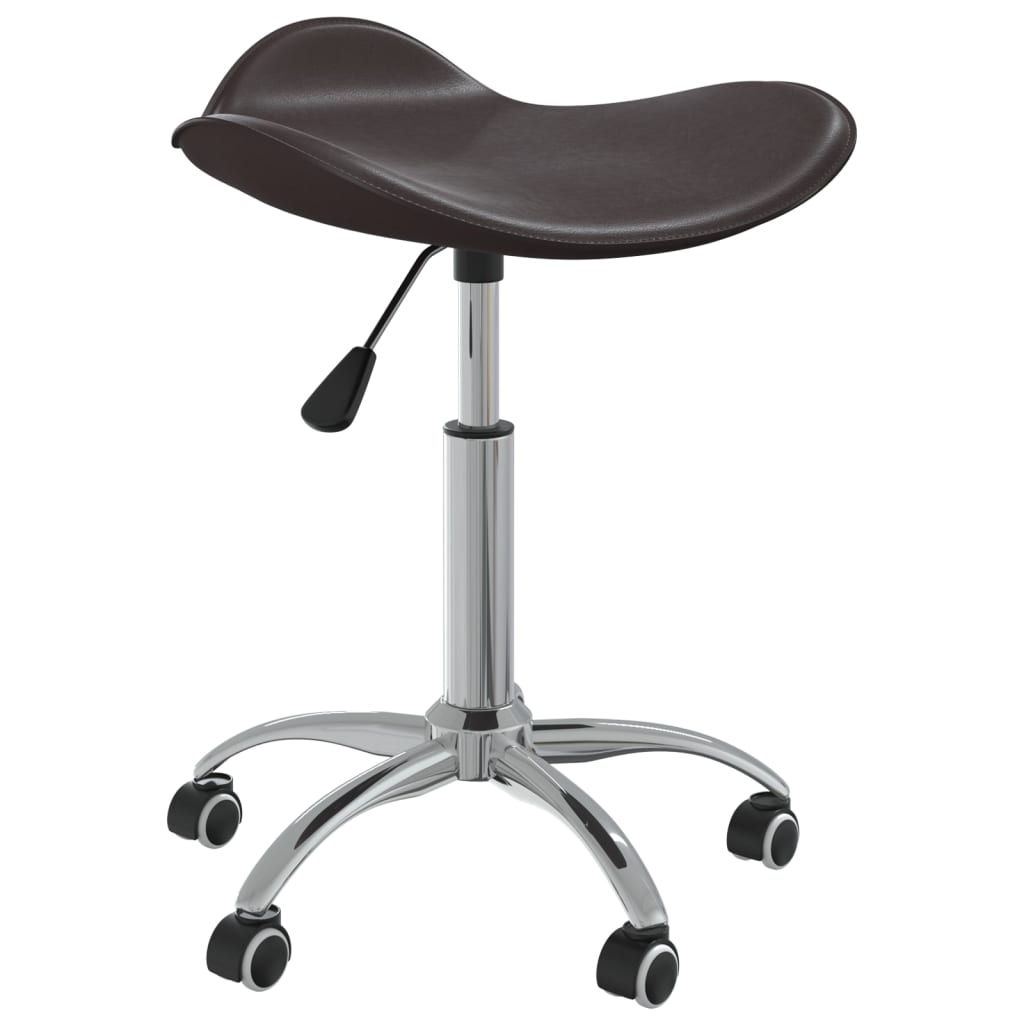 Silla de oficina de cuero sintético blanco