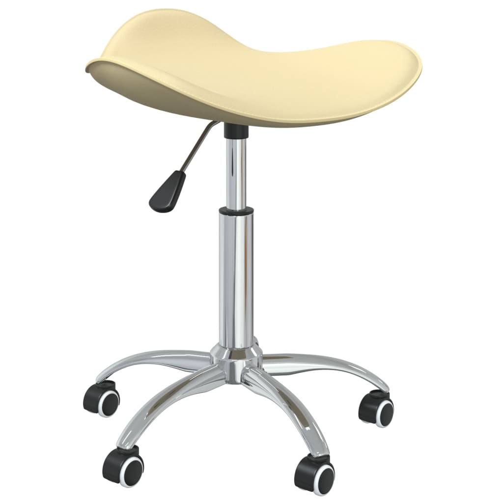 Silla de oficina de cuero sintético blanco