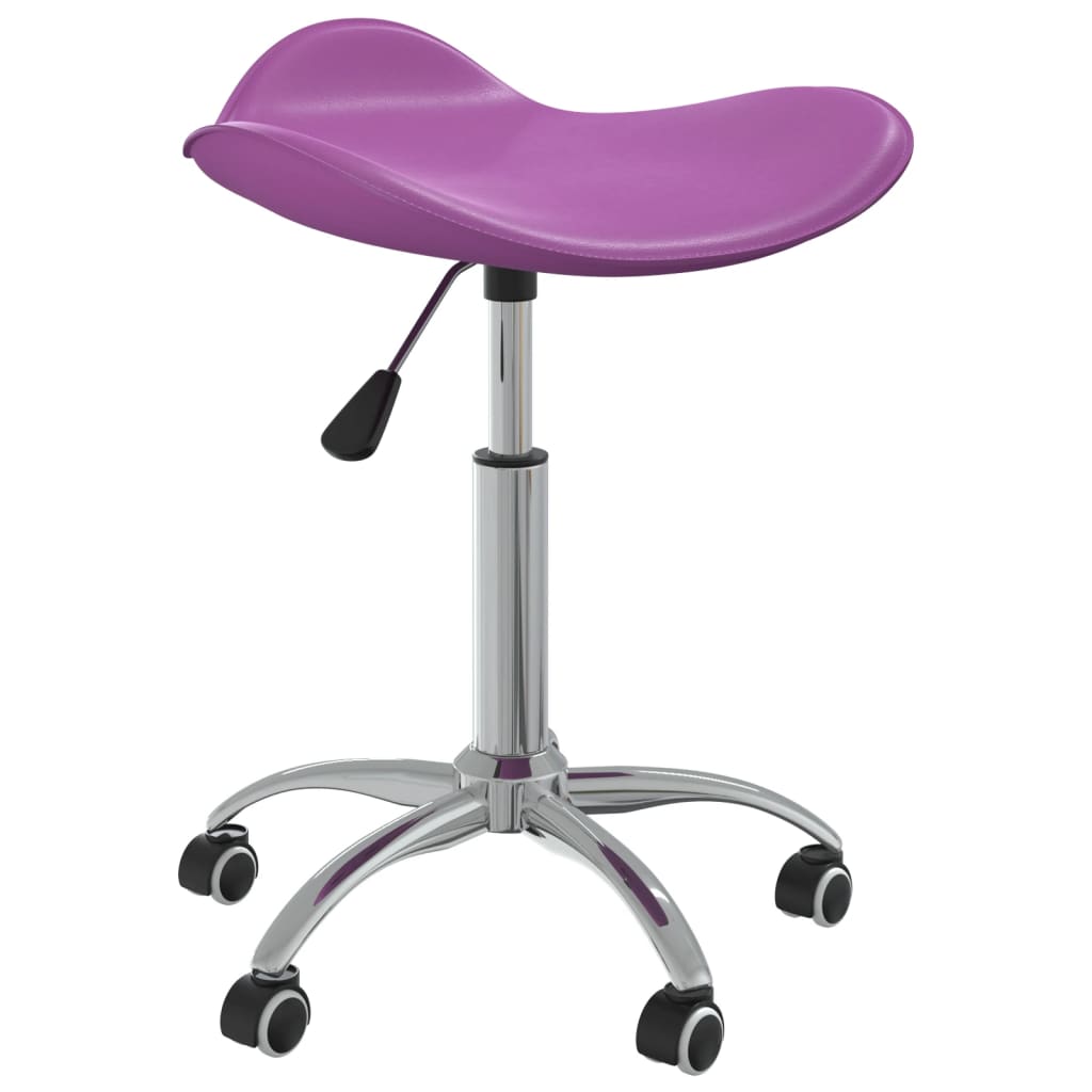 Silla de oficina de cuero sintético blanco