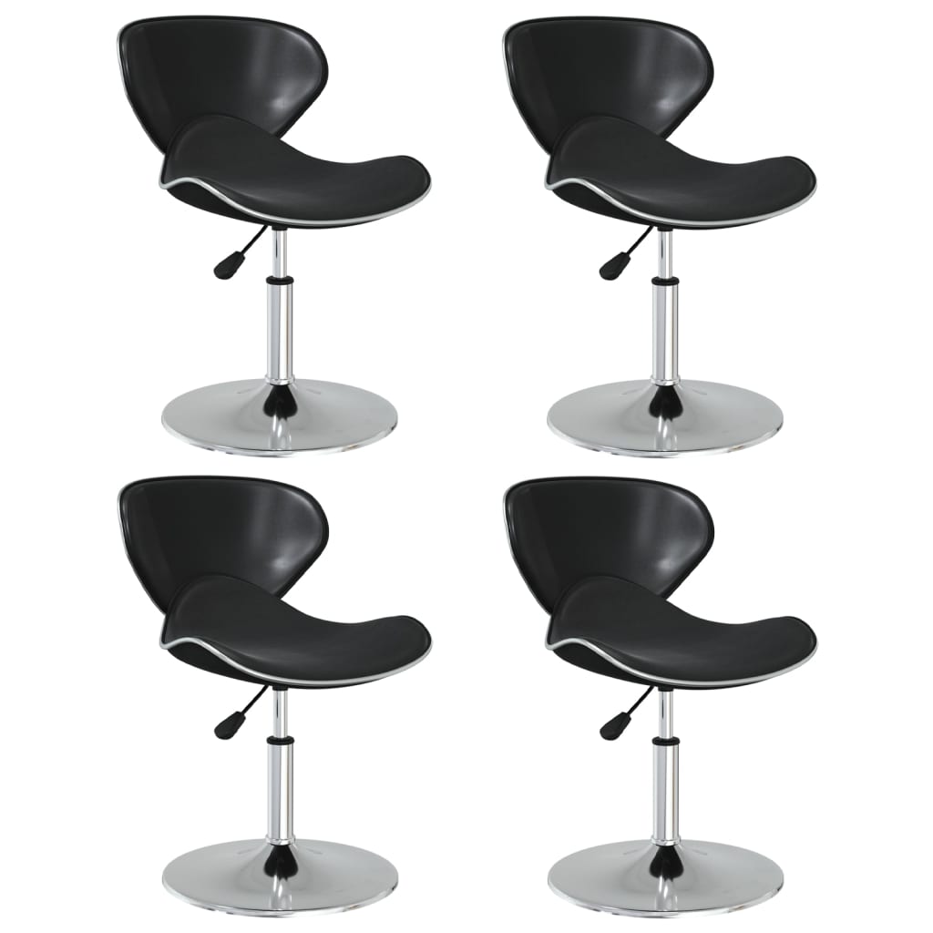 Cadeiras de sala de jantar 2 unidades couro sintético branco