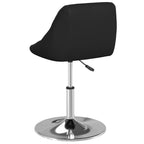 Taburete de barra de cocina cuero sintético negro
