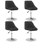 Silla de comedor giratoria 6 uds terciopelo azul