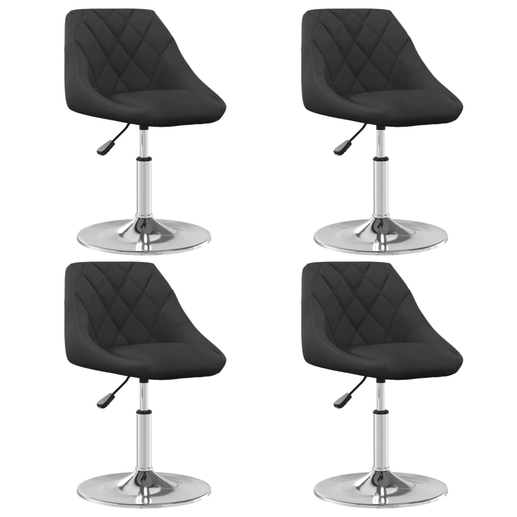 Silla de comedor giratoria 6 uds terciopelo azul