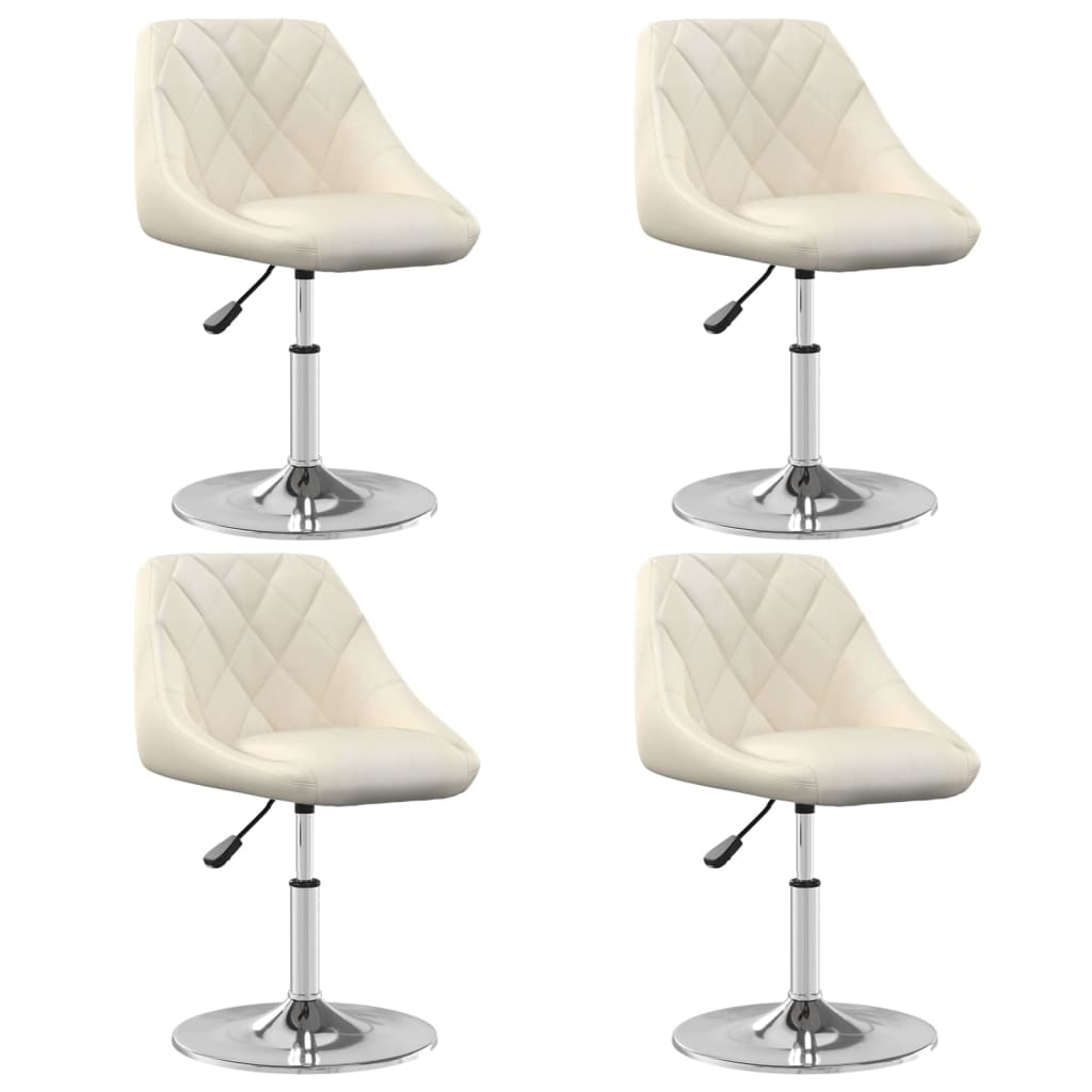 Silla de comedor giratoria 6 uds terciopelo azul