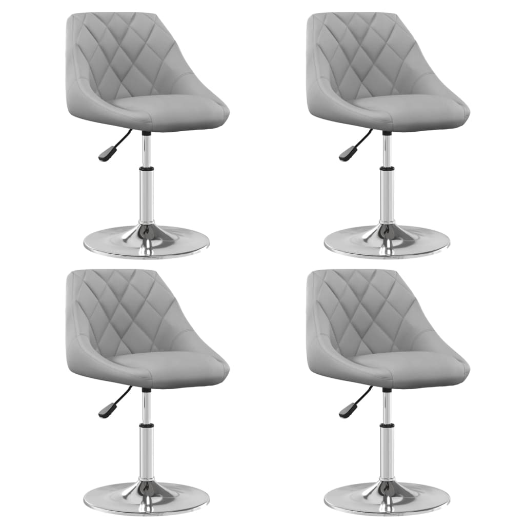 Silla de comedor giratoria 6 uds terciopelo azul