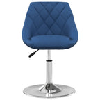 Silla de comedor giratoria 6 uds terciopelo azul