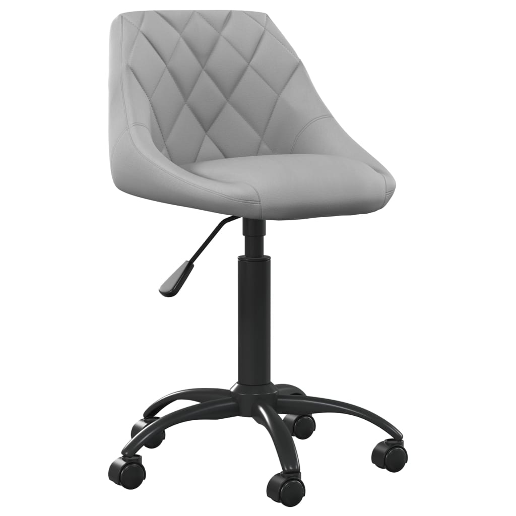 Silla de oficina de terciopelo amarilla mostaza
