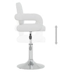 Sillas de comedor giratorias 4 unidades cuero sintético blanco