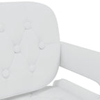 Sillas de comedor giratorias 4 unidades cuero sintético blanco