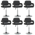 Sillas de comedor giratorias 4 unidades cuero sintético blanco