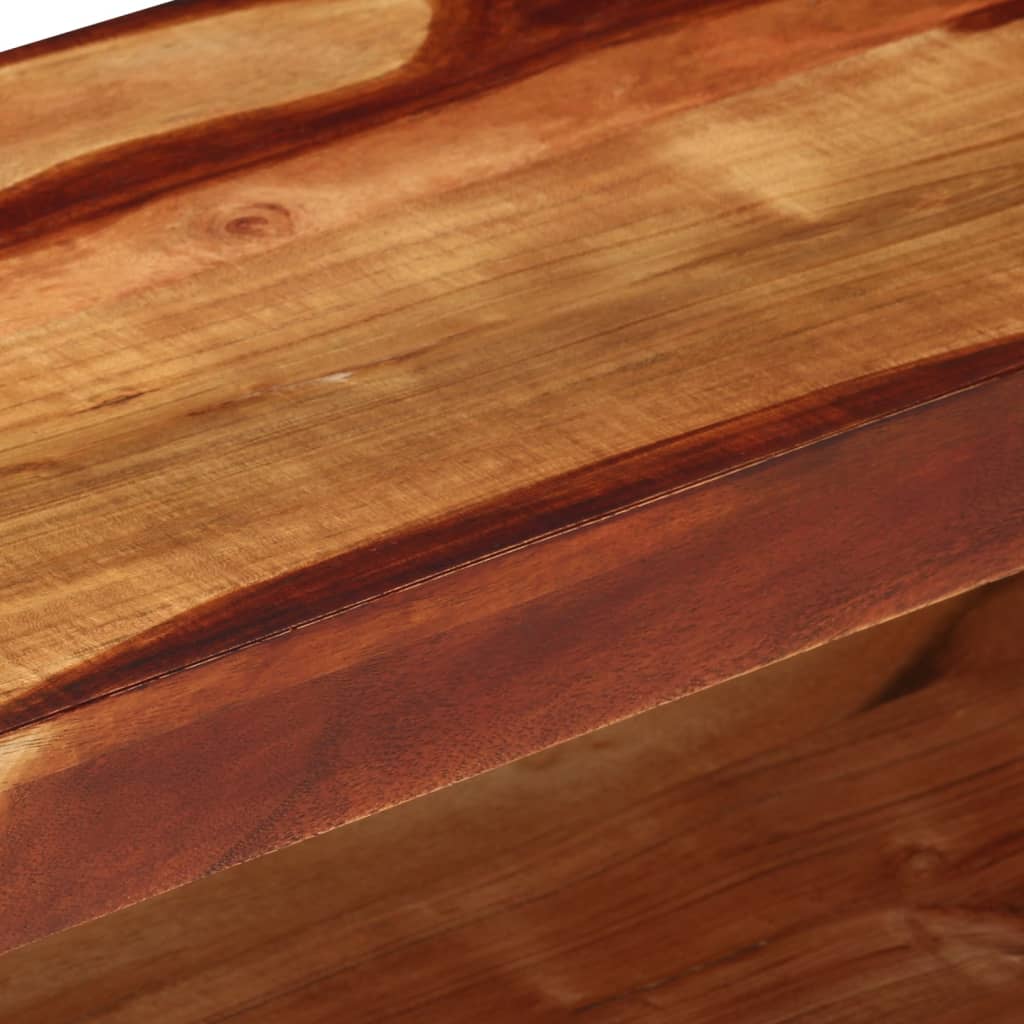 Mueble de TV madera maciza de acacia 110x30x40 cm