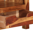 Mueble de TV madera maciza de acacia 110x30x40 cm