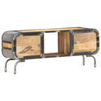 Mueble de TV madera maciza de mango 110x30x42 cm