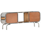 Mueble de TV madera maciza de mango 110x30x42 cm
