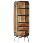 Aparador alto de madera maciza de mango 40x30x126 cm