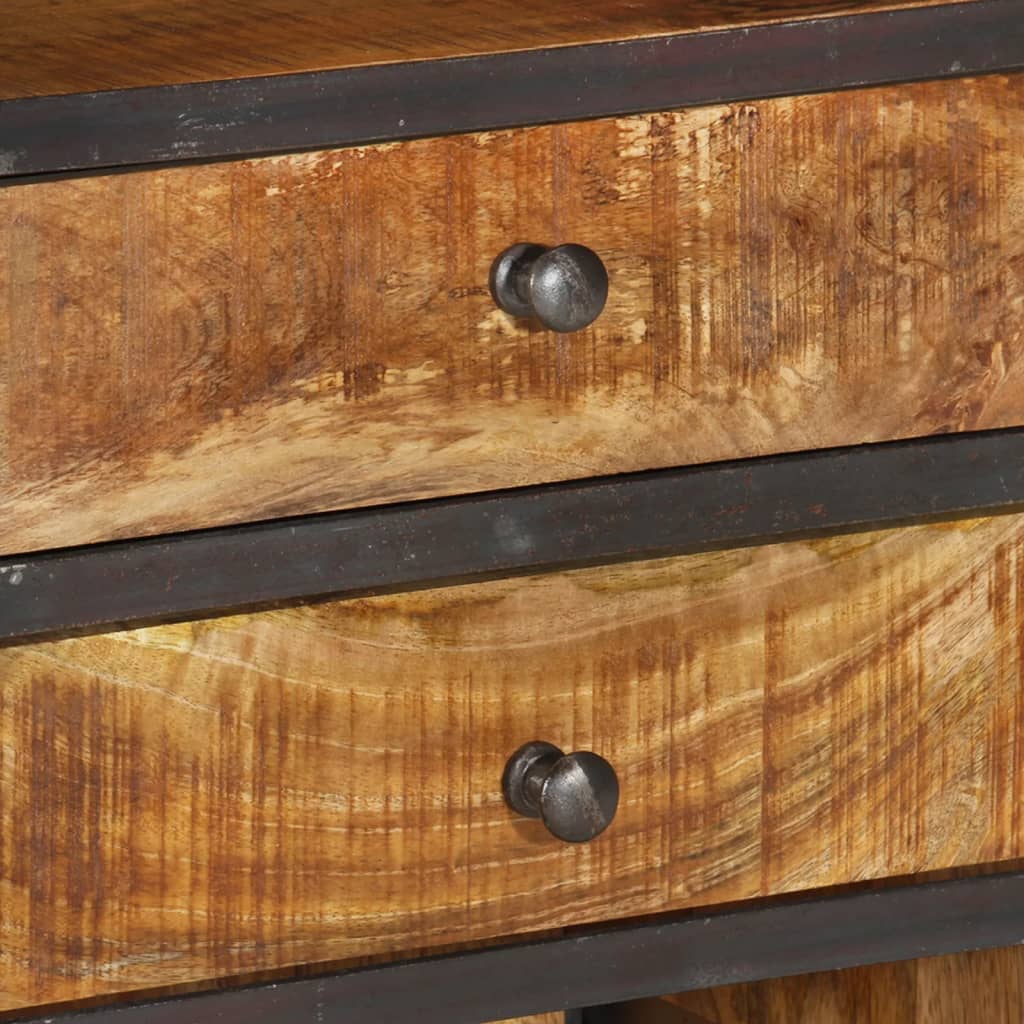 Aparador alto de madera maciza de mango 40x30x126 cm