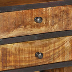 Aparador alto de madera maciza de mango 40x30x126 cm