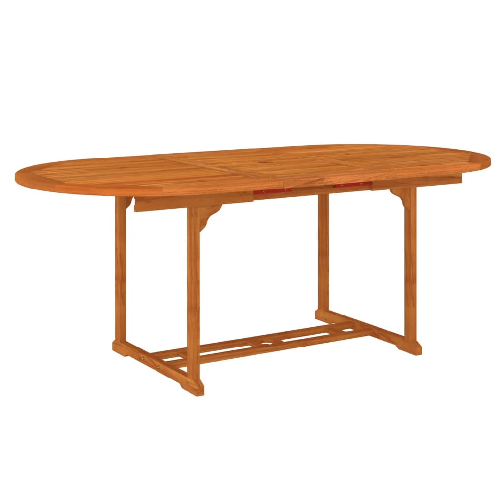 Juego de comedor para jardín 5 pzas madera maciza de eucalipto